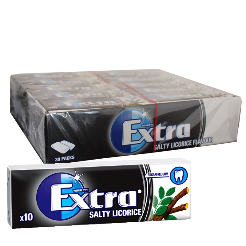 Tuggummi Salty Licorice 30-pack - 50% rabatt