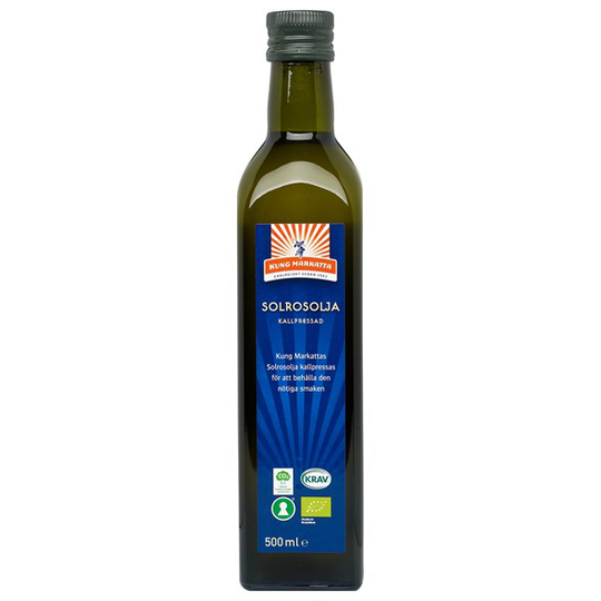 Kung Markatta Ekologisk Solrosolja Kallpressad, 500 ml