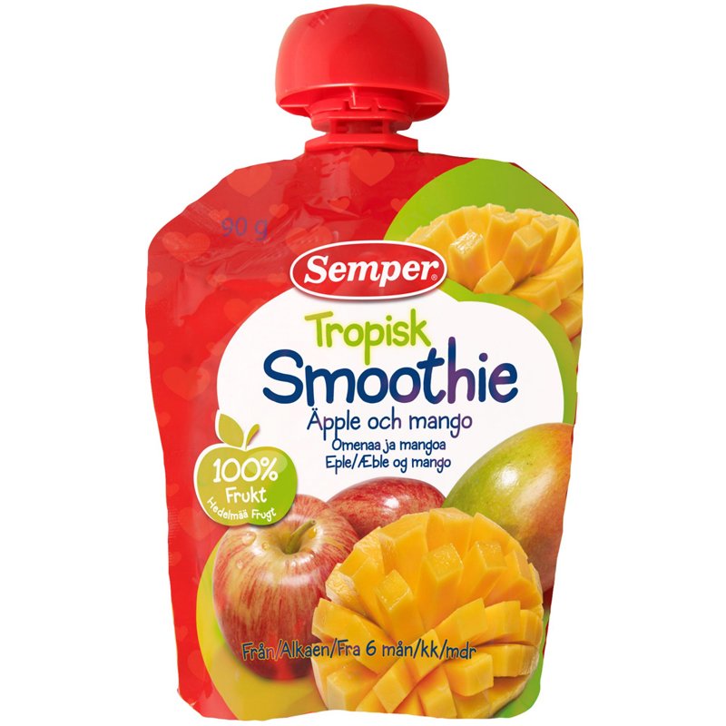 Barnmat Tropisk Smoothie Äpple & Mango - 5% rabatt