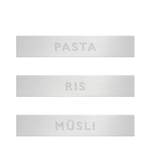 Förvaringsmärkning 3-pack – Pasta, Ris & Müsli