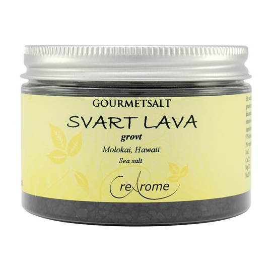 Crearome Grovkornigt Gourmetsalt Svart lava, 100 g