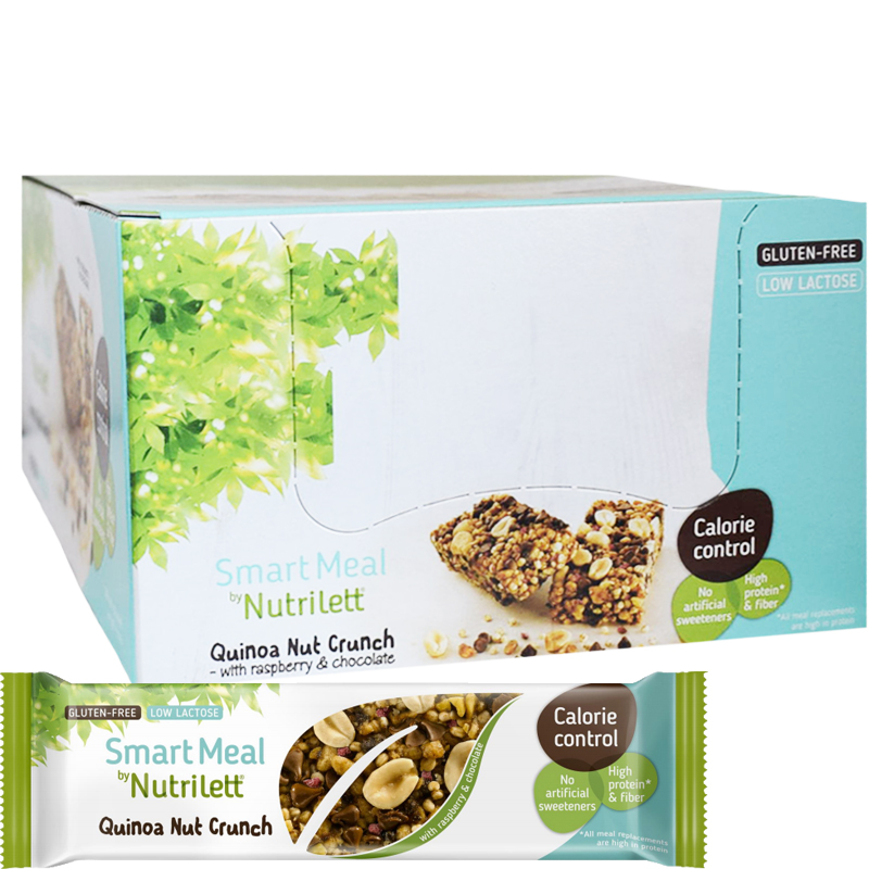 Måltidsersättningsbars Quinoa Nut Crunch 15-pack - 67% rabatt
