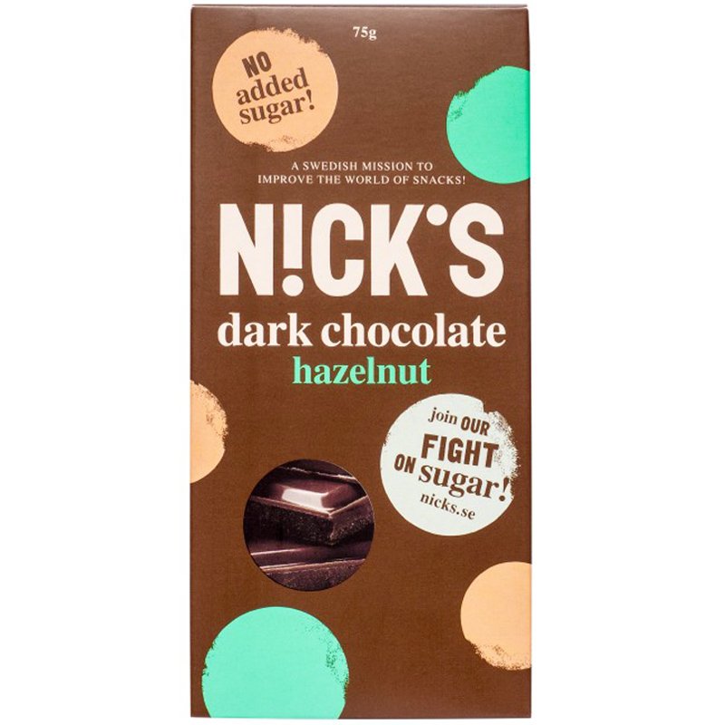 Mörk Choklad "Hazelnut" 75g - 38% rabatt