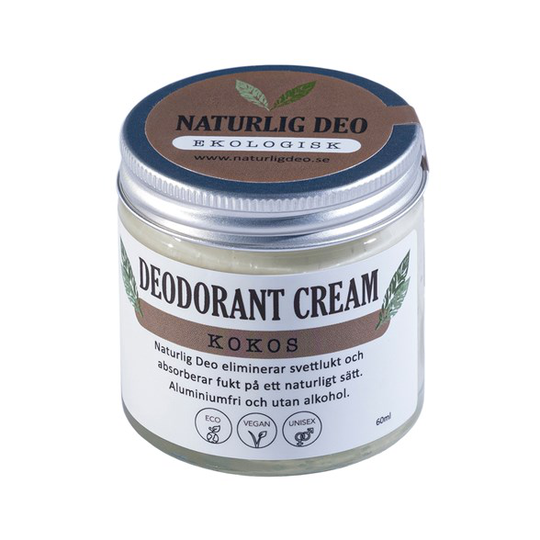 Naturlig Deo Ekologisk Deodorant Cream Kokos 60 ml