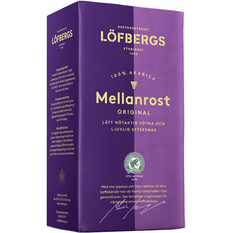 Bryggkaffe "Mellanrost" 500g - 19% rabatt