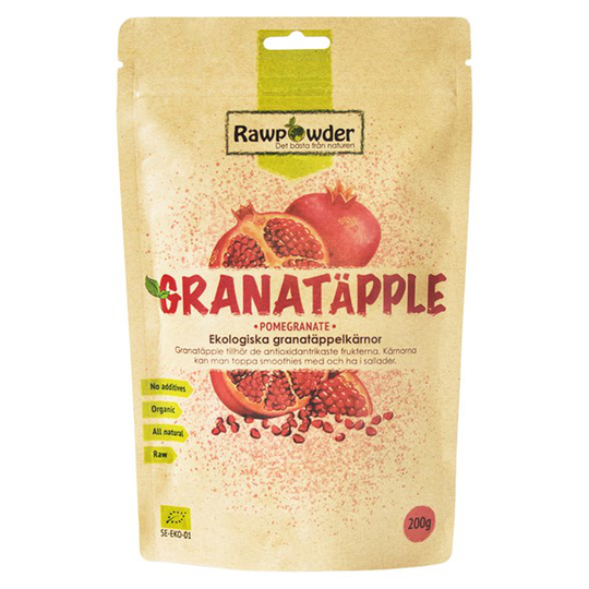 Rawpowder Ekologiska Granatäppelkärnor, 200 g