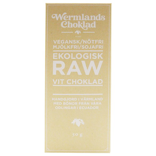 WermlandsChoklad Ekologisk Rawchoklad Vit, 50 g