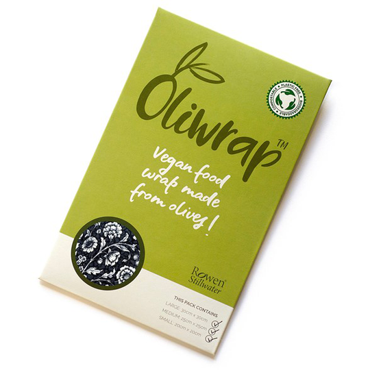 Rowen Stillwater Oliwrap Vegan Food Wrap Mixed Pack - Black Rose, 3 ark
