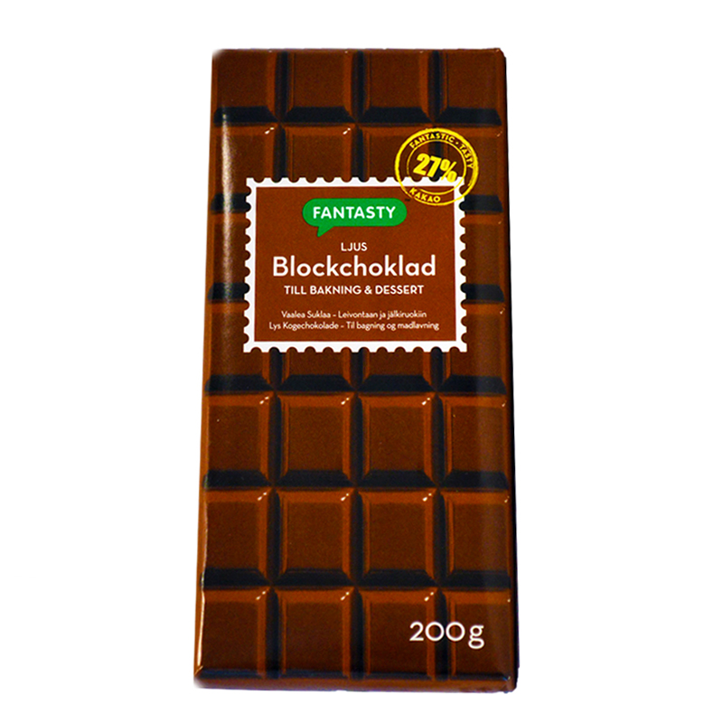 Blockchoklad Ljus - 25% rabatt