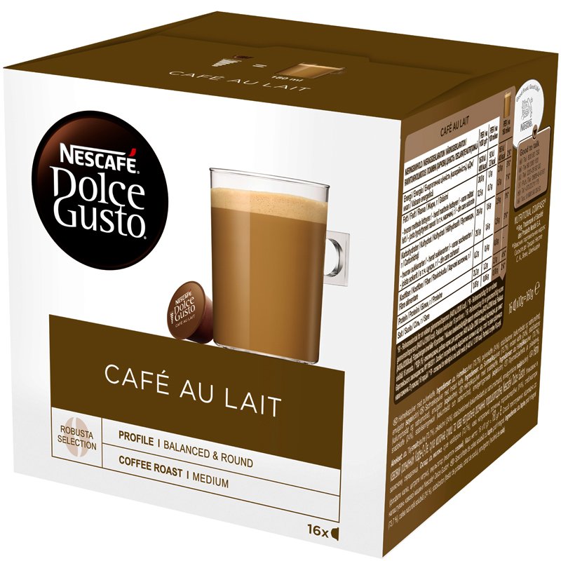 Kaffekapslar "Cafe Au Lait" 16 x 10g - 45% rabatt