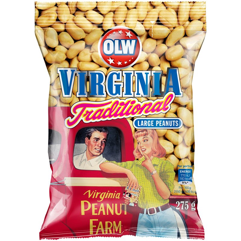 Jordnötter Virginia Traditional - 25% rabatt