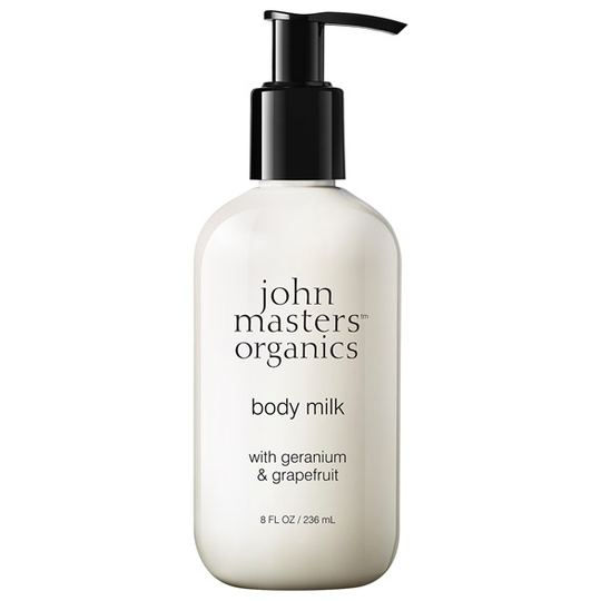 John Masters Organics Body Milk with Geranium & Grapefruit, 236 ml