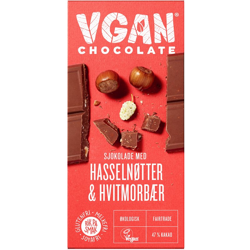 Eko Choklad Hasselnötter & Mullbär - 36% rabatt