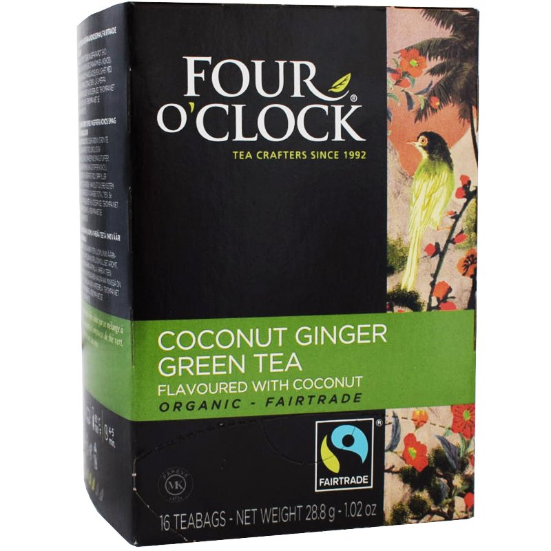 Grönt te Kokos Ingefära, Eko Fairtrade 16p - 38% rabatt
