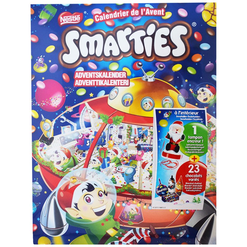 Godis Adventskalender "Smarties" 372,6g - 84% rabatt