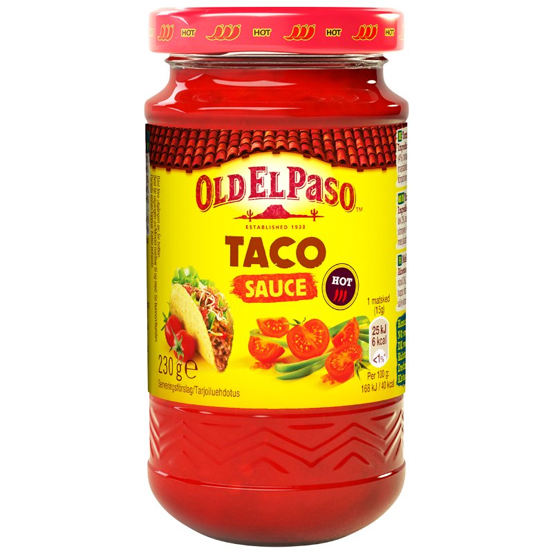 Tacosås "Hot" 230g - 33% rabatt