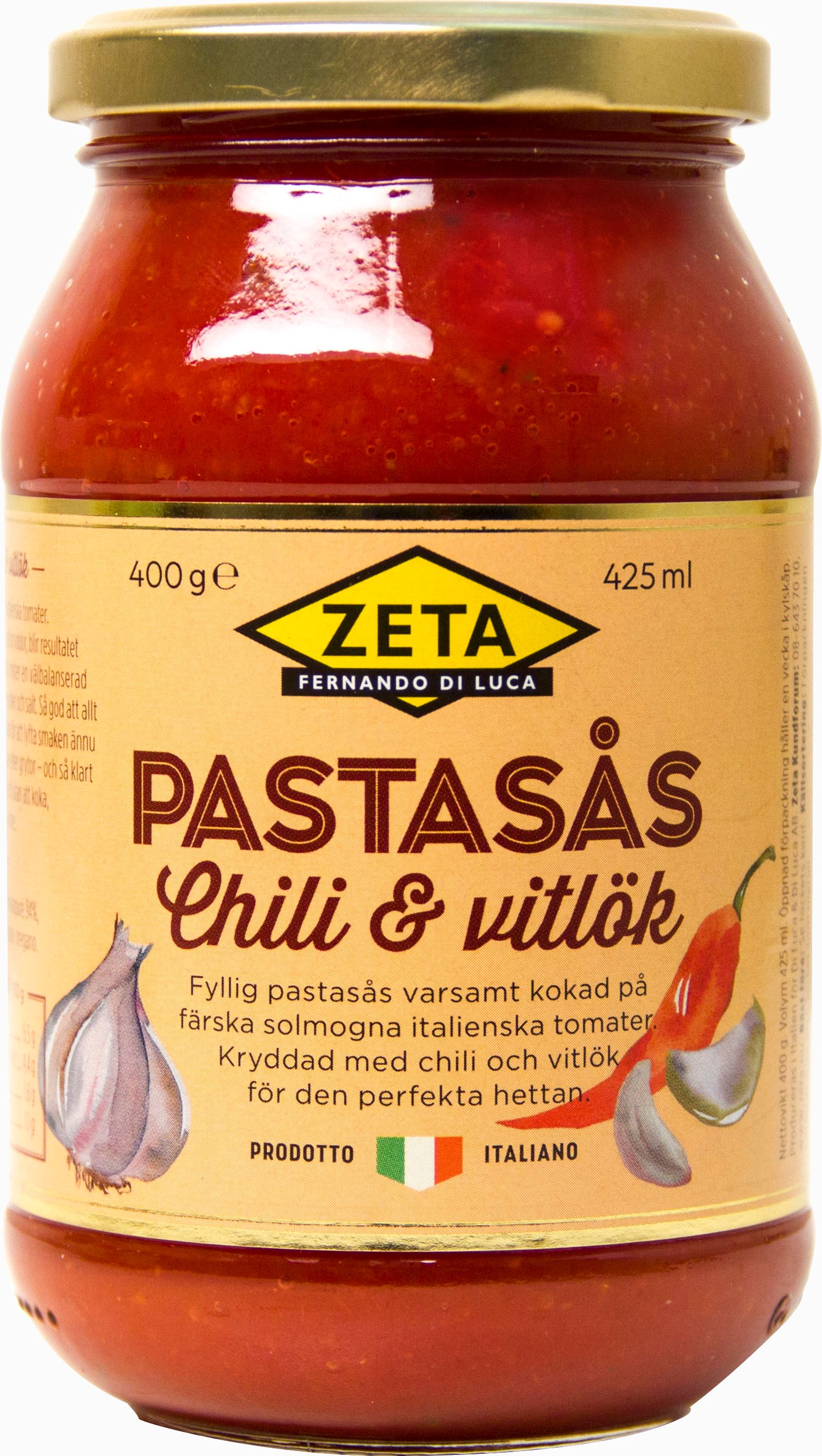 Pastasås Chili & Vitlök 425ml - 56% rabatt