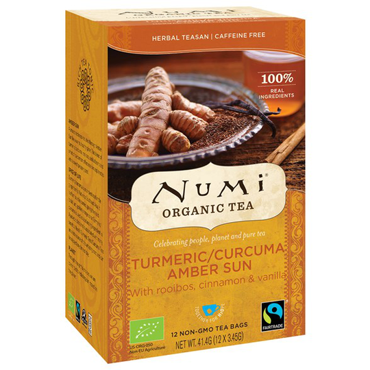 Numi Organic Tea Turmeric Amber Sun, 12 påsar