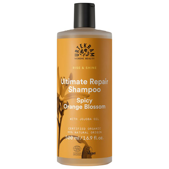 Urtekram Nordic Beauty Rise & Shine Ultimate Repair Shampoo - Spicy Orange Blossom 500 ml