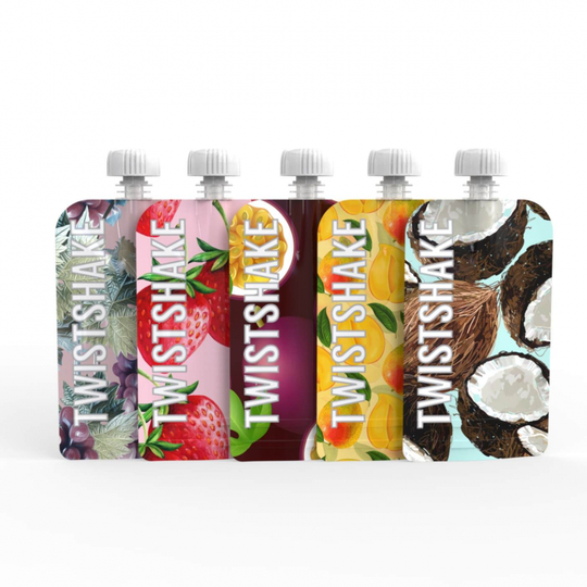 Twistshake 5x Squeeze Bag 100ml Fruit