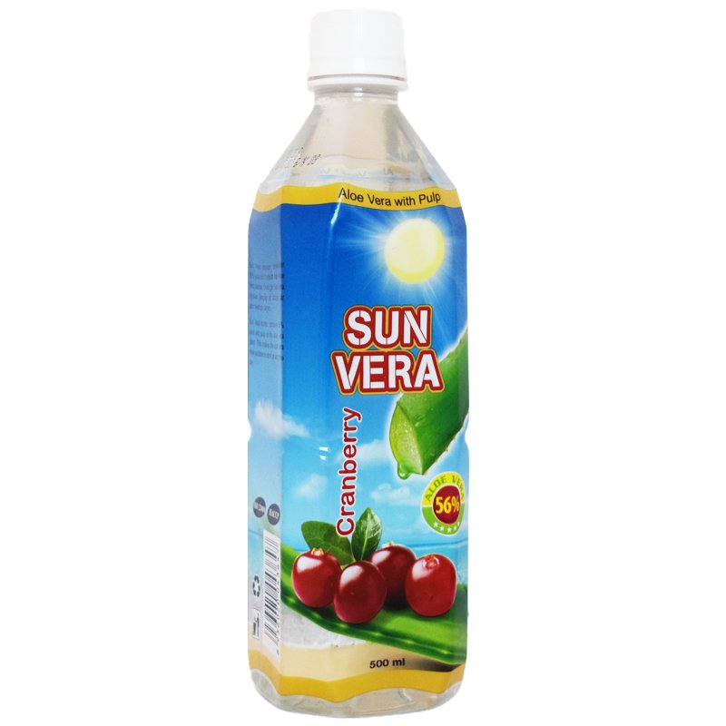 Aloe Vera-dryck Tranbär 500ml - 50% rabatt