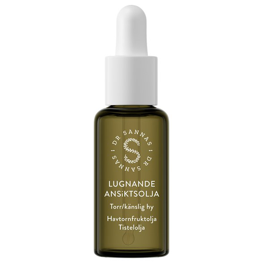Dr Sannas Lugnande Ansiktsolja för torr/känslig hy, 30 ml