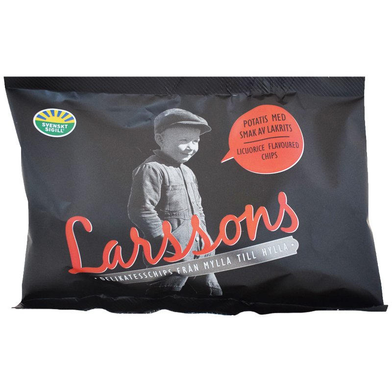 Delikatesschips "Lakrits" 45g - 60% rabatt