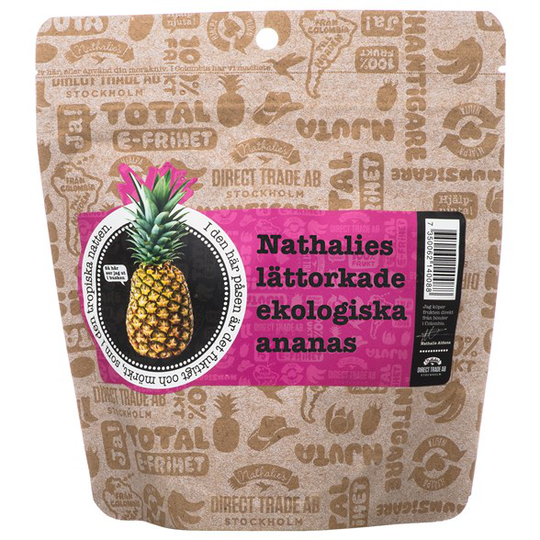 Nathalies Ekologisk Lättorkad Ananas, 130 g