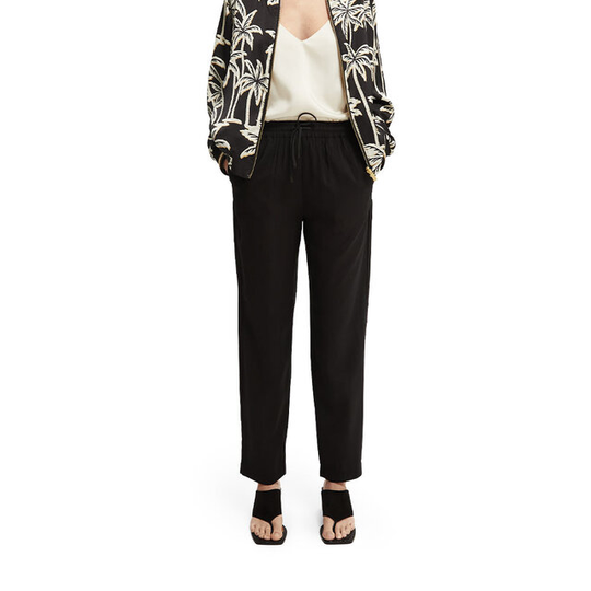Elasticated mid-rise Pants