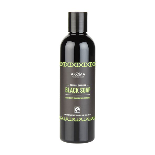Akoma Authentic Ghanaian Liquid Black Soap - Lemongrass 250 ml