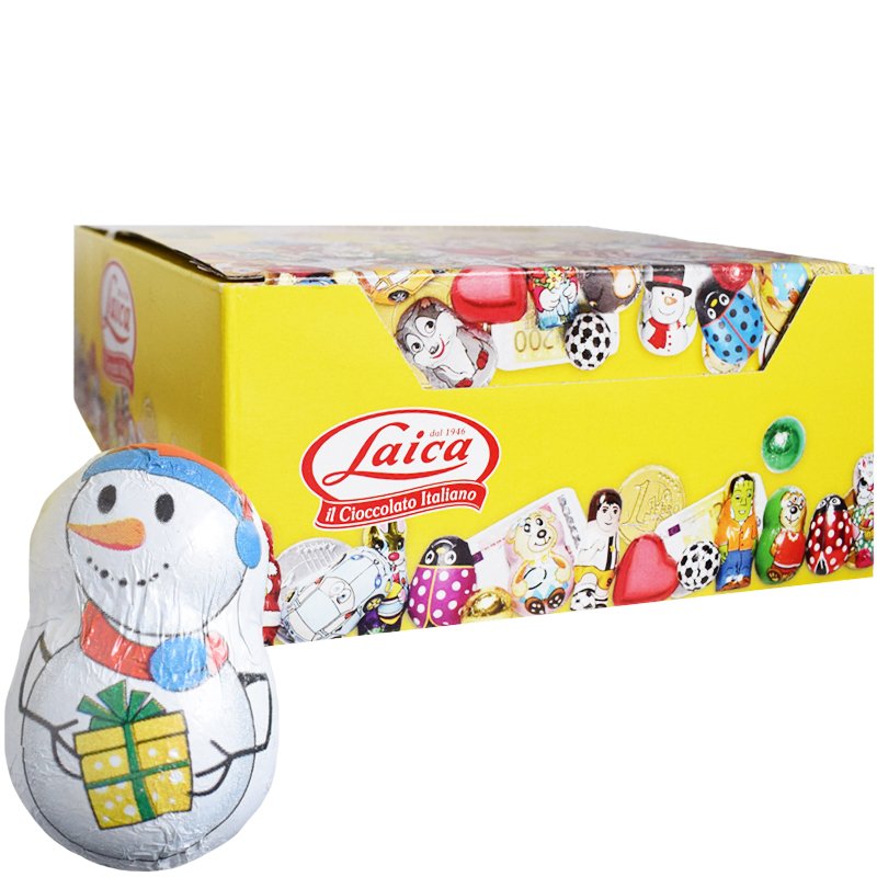 Hel Låda Mjölkchoklad Snögubbar 26 x 90g - 75% rabatt