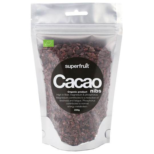 Superfruit Krossade Kakaobönor Rå, 200 g