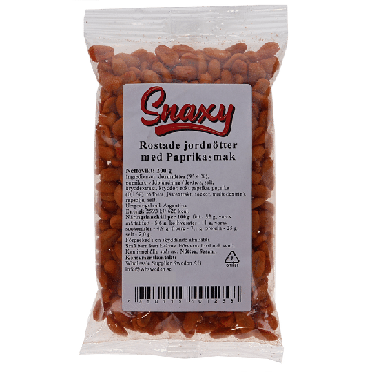 Snaxy Rostade Jordnötter Paprika