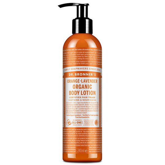 Dr. Bronner’s Organic Body Lotion Orange-Lavender, 240 ml