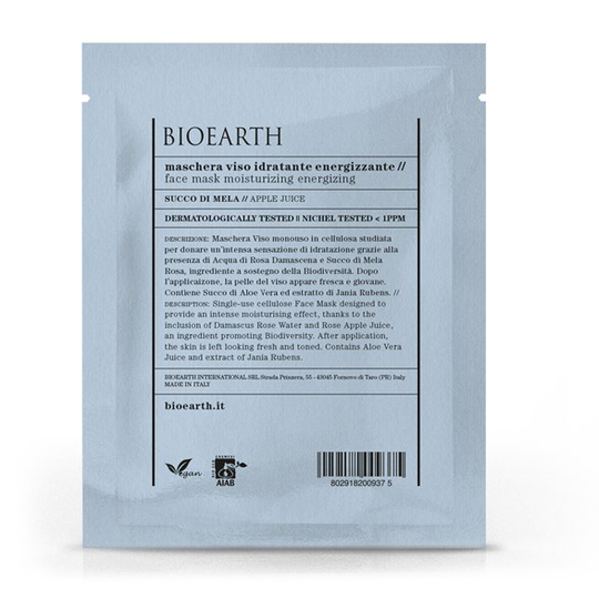 Bioearth Moisturizing Energizing Sheet Mask, 15 ml