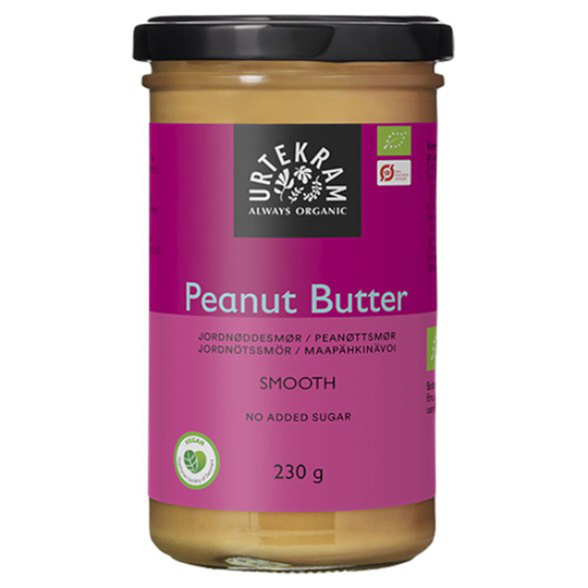 Urtekram Food Ekologiskt Jordnötssmör Smooth, 230 g