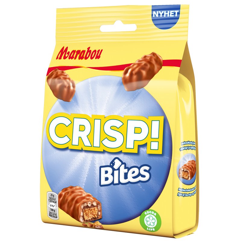Godis "Crisp Bites" 140g - 47% rabatt
