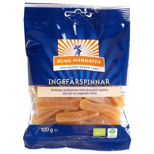 Kung Markatta Ingefärspinnar, 100 g