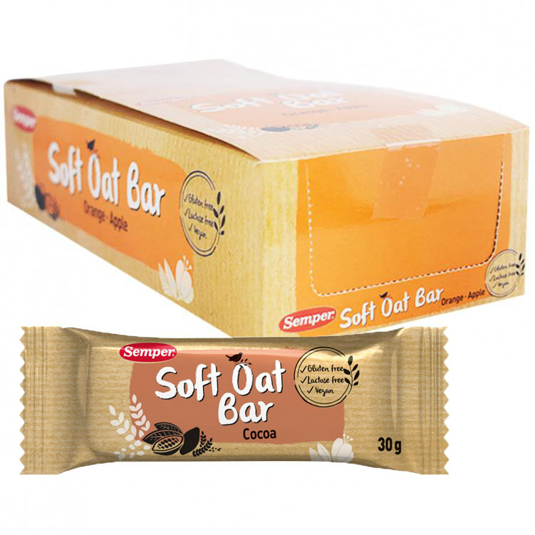 Hel Låda Oat Bars "Cocoa" 18 x 30g - 54% rabatt