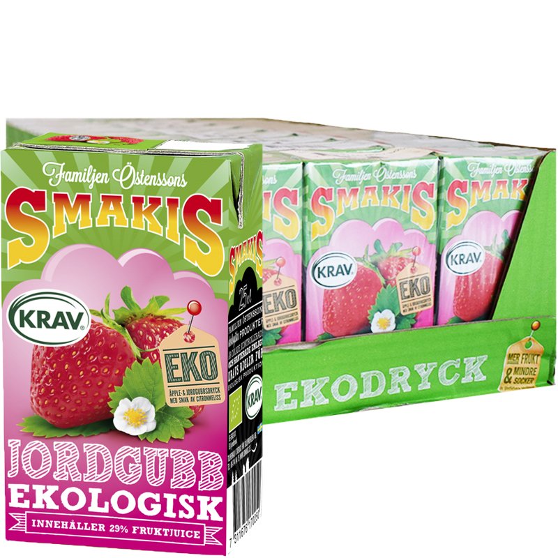 Eko Hel Låda Fruktdryck Jordgubb 27 x 250ml - 51% rabatt