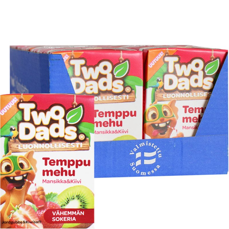 Hel Låda Dryck Jordgubb & Kiwi 18 x 2dl - 20% rabatt