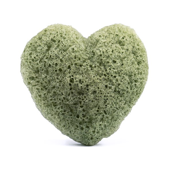 Konjac Sponge Hjärtformad Rengöringssvamp för ansikte