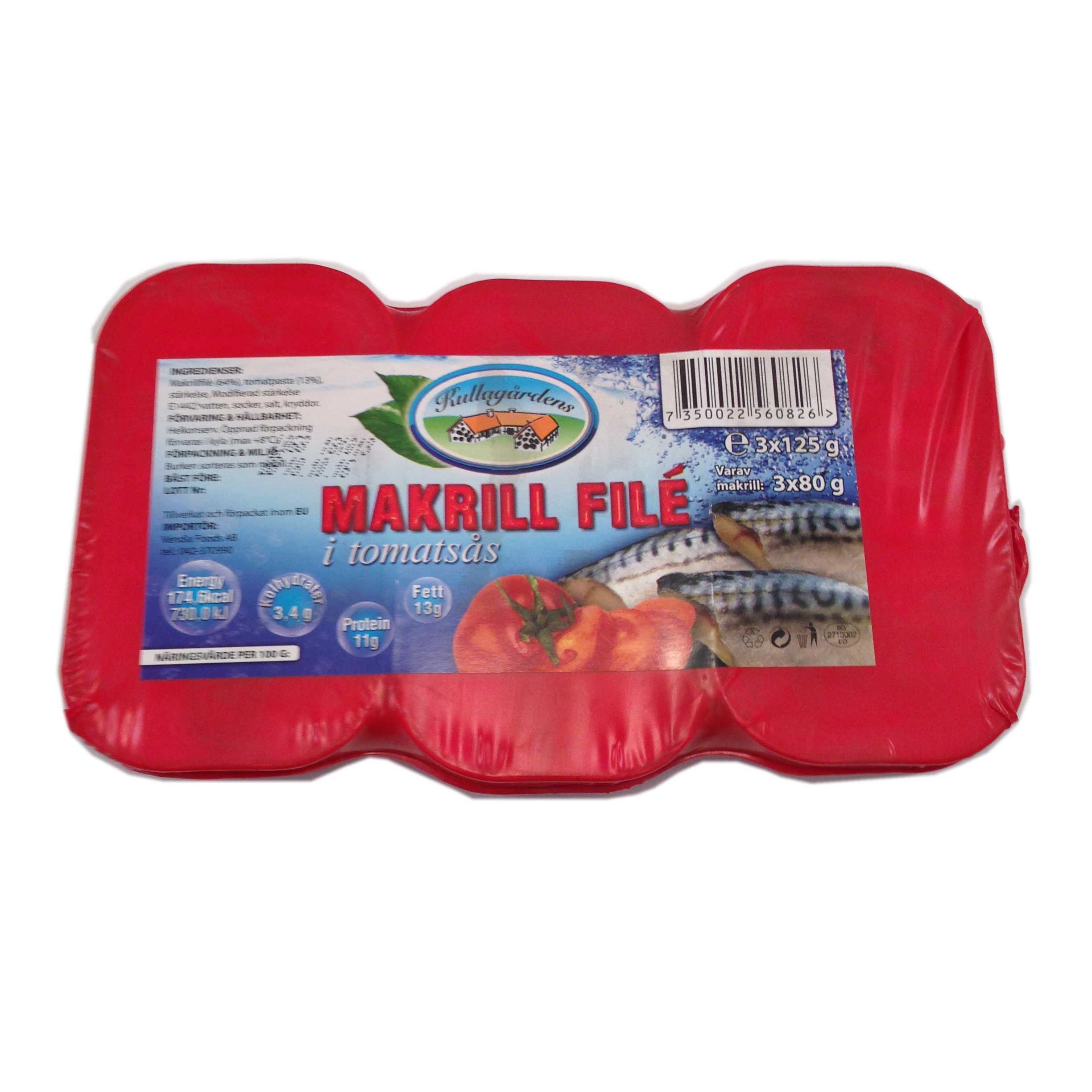 Makrillfilé Tomatsås 3-pack - 17% rabatt