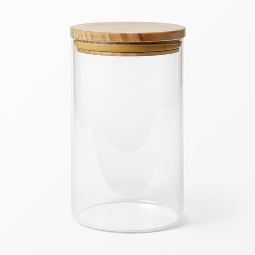 Glasburk med trälock, 1,8 L
