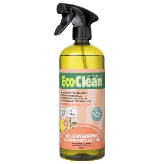 EcoClean Nordic Naturlig Allrengöring Grapefrukt, 750 ml