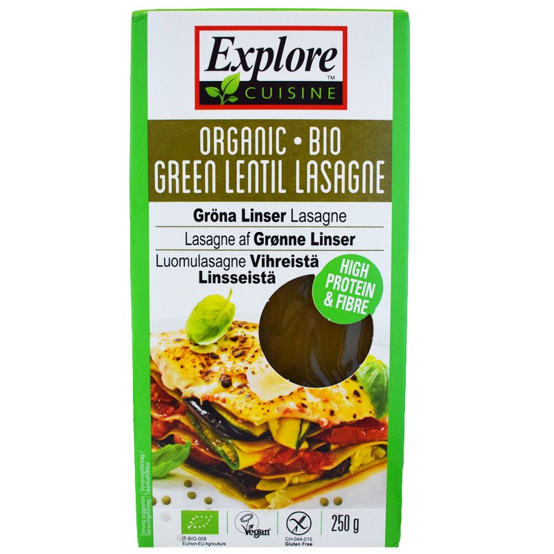 Eko Lasagneplattor Gröna Linser 250g - 28% rabatt