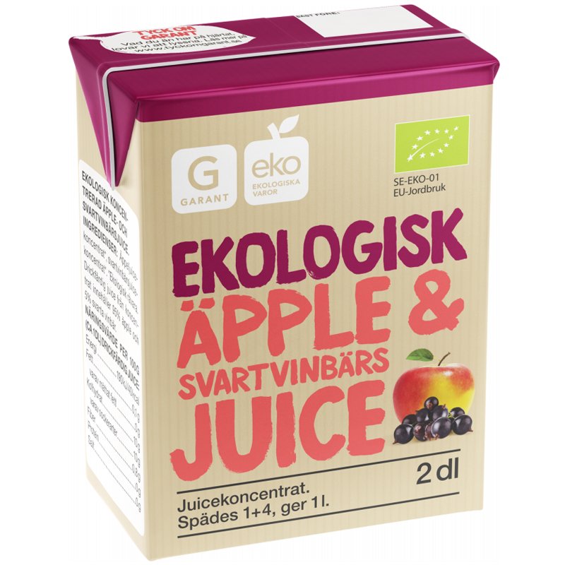 Eko Äpple & Svartvinbärsjuice - 28% rabatt