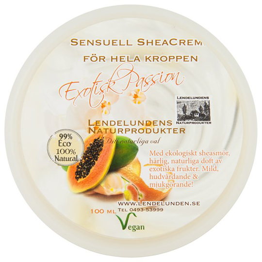 Lendelunden Sheasmör Exotisk Passion, 100 ml