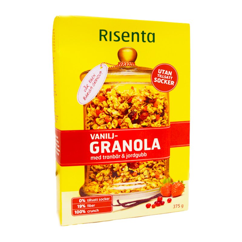Granola Vanilj Tranbär & Jordgubb - 49% rabatt