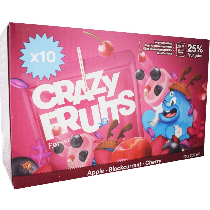 Crazy Fruits Forest 10 x 20cl - 37% rabatt
